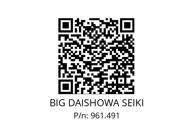  NBC6S-4.5AA BIG DAISHOWA SEIKI 961.491