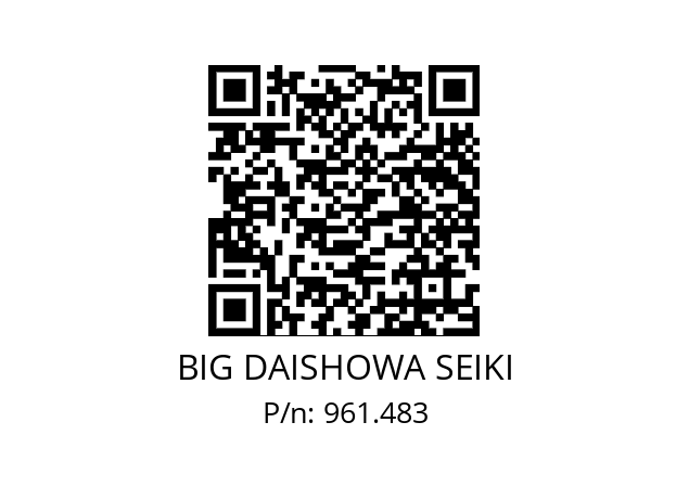  NBC6S-2.5AA BIG DAISHOWA SEIKI 961.483