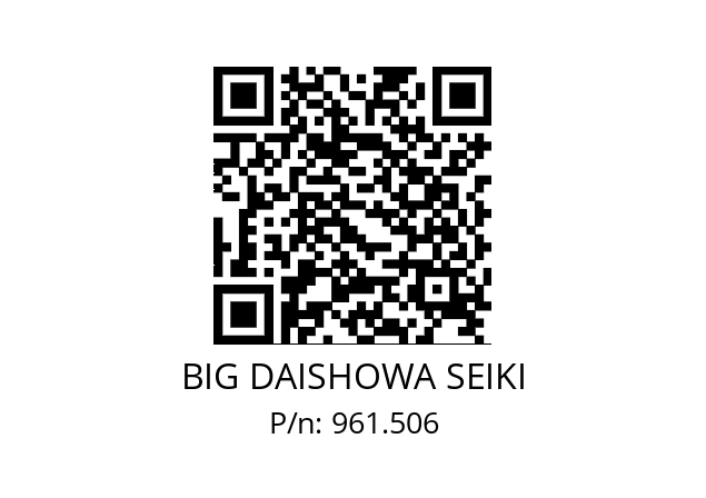  NBC6-2AA BIG DAISHOWA SEIKI 961.506