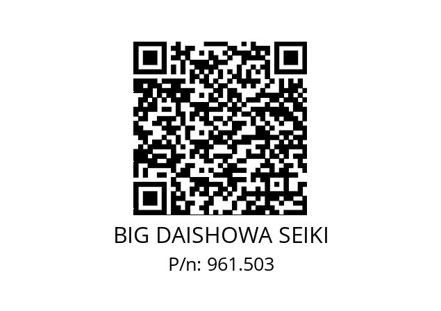  NBC6-1.25AA BIG DAISHOWA SEIKI 961.503