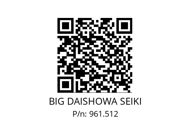  NBC6-3.5AA BIG DAISHOWA SEIKI 961.512