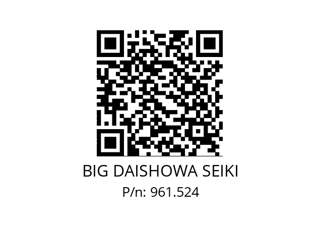  NBB6 BIG DAISHOWA SEIKI 961.524