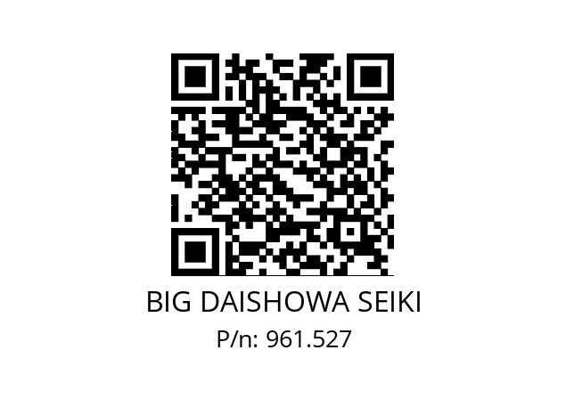  NBA6B BIG DAISHOWA SEIKI 961.527