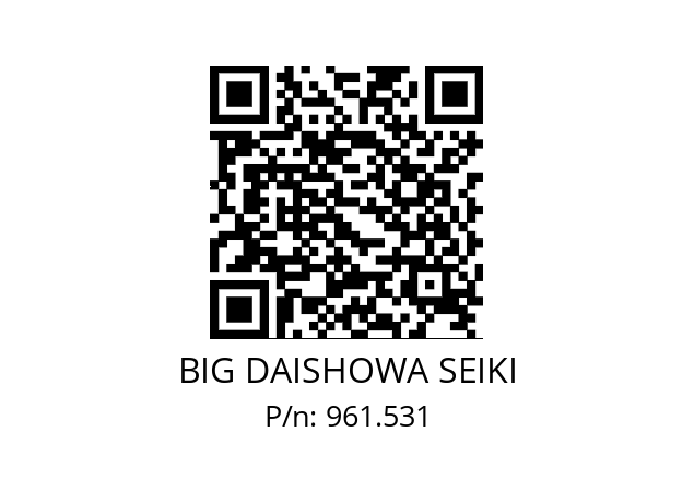  NBC8-1AA BIG DAISHOWA SEIKI 961.531