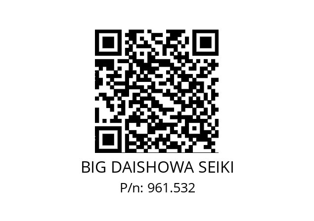  NBC8-1.5AA BIG DAISHOWA SEIKI 961.532