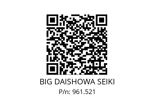  NBC6-5.75AA BIG DAISHOWA SEIKI 961.521