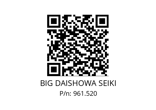  NBC6-5.5AA BIG DAISHOWA SEIKI 961.520