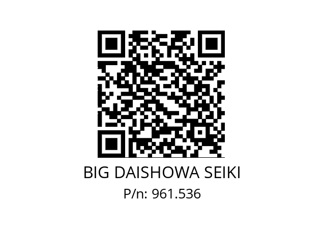  NBC8-3.5AA BIG DAISHOWA SEIKI 961.536