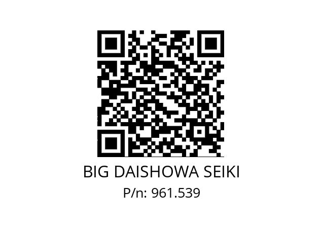  NBC8-5AA BIG DAISHOWA SEIKI 961.539