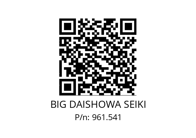  NBC8-6AA BIG DAISHOWA SEIKI 961.541