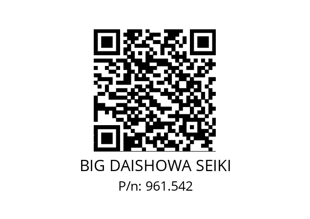  NBC8-6.5AA BIG DAISHOWA SEIKI 961.542