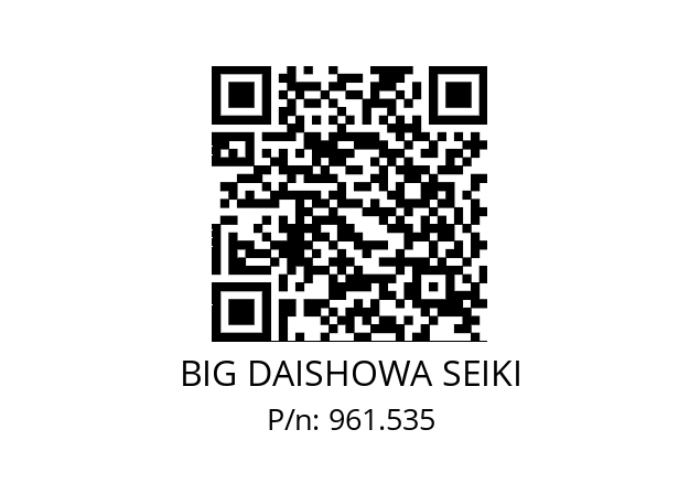  NBC8-3AA BIG DAISHOWA SEIKI 961.535