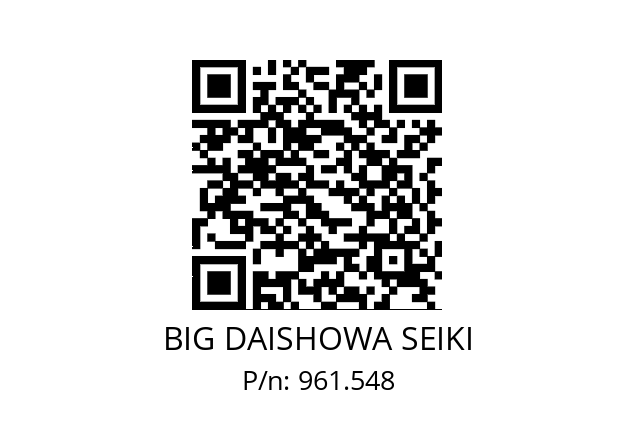  NBK8 BIG DAISHOWA SEIKI 961.548