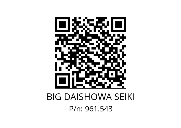  NBC8-7AA BIG DAISHOWA SEIKI 961.543