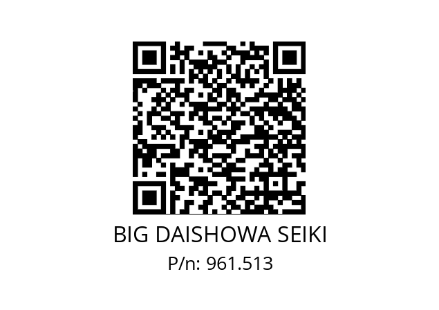  NBC6-3.75AA BIG DAISHOWA SEIKI 961.513