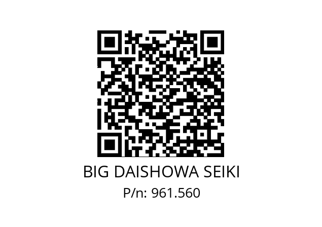  NBC10-6.5AA BIG DAISHOWA SEIKI 961.560