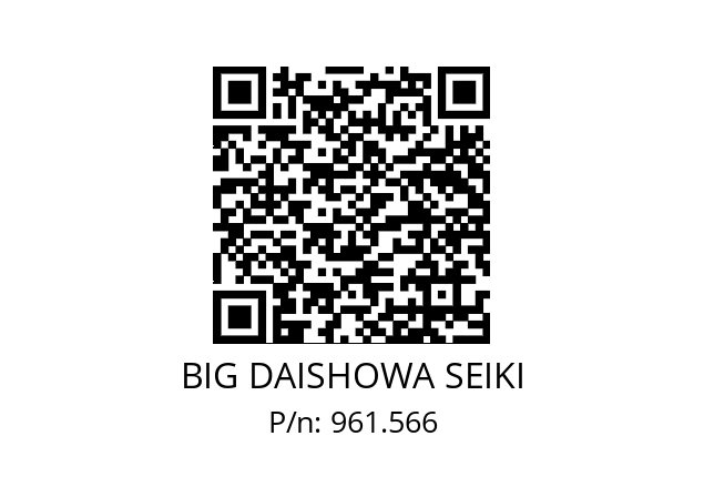  NBC10-9.5AA BIG DAISHOWA SEIKI 961.566