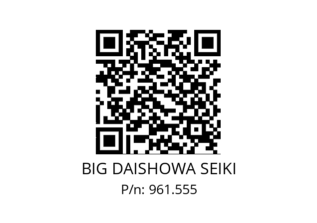  NBC10-4AA BIG DAISHOWA SEIKI 961.555