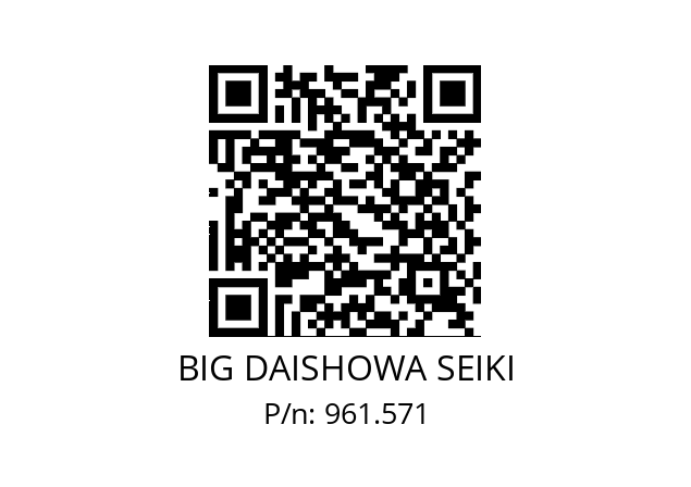  NBN10 BIG DAISHOWA SEIKI 961.571