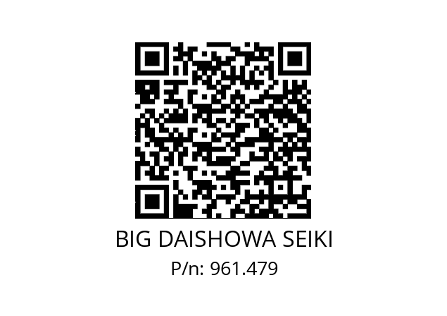  NBC6S-1.5AA BIG DAISHOWA SEIKI 961.479