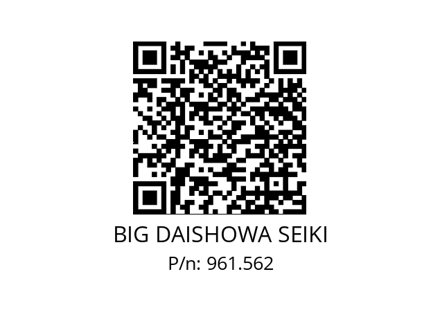  NBC10-7.5AA BIG DAISHOWA SEIKI 961.562