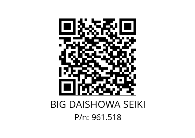  NBC6-5AA BIG DAISHOWA SEIKI 961.518