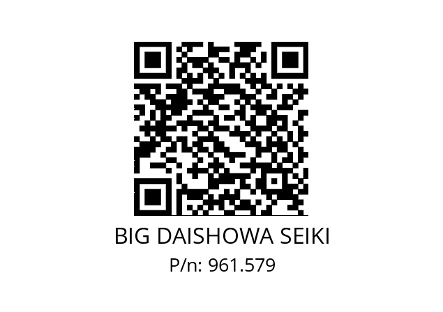  NBC13-6AA BIG DAISHOWA SEIKI 961.579