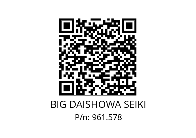  NBC13-5.5AA BIG DAISHOWA SEIKI 961.578