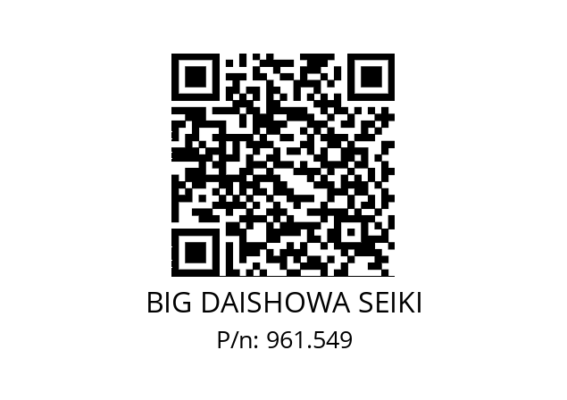  NBN8 BIG DAISHOWA SEIKI 961.549