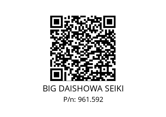  NBC13-12.5AA BIG DAISHOWA SEIKI 961.592