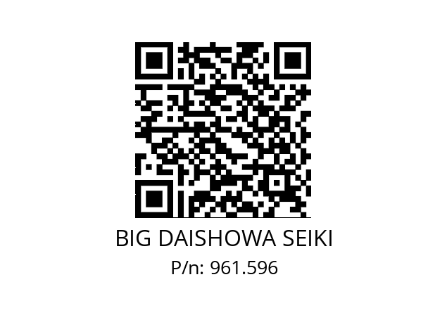  NBK13 BIG DAISHOWA SEIKI 961.596