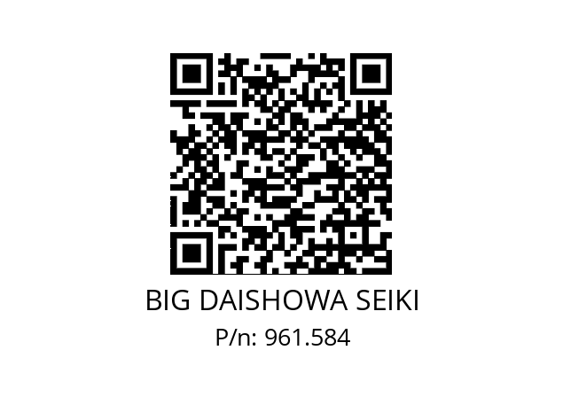  NBC13-8.5AA BIG DAISHOWA SEIKI 961.584