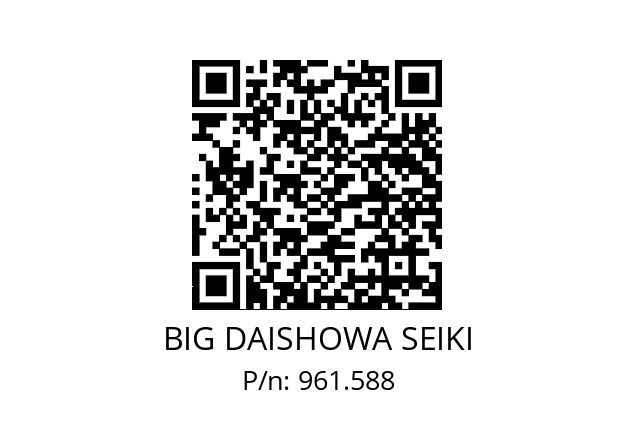  NBC13-10.5AA BIG DAISHOWA SEIKI 961.588