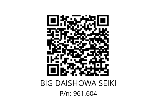  NBC16-4.5AA BIG DAISHOWA SEIKI 961.604