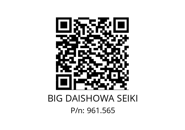  NBC10-9AA BIG DAISHOWA SEIKI 961.565