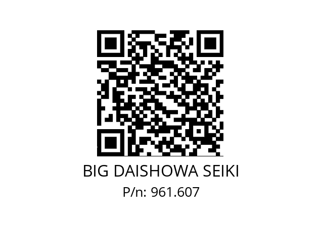  NBC16-6AA BIG DAISHOWA SEIKI 961.607