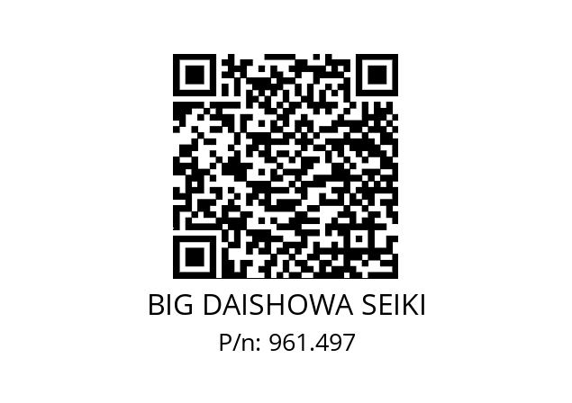  NBC6S-6.0AA BIG DAISHOWA SEIKI 961.497