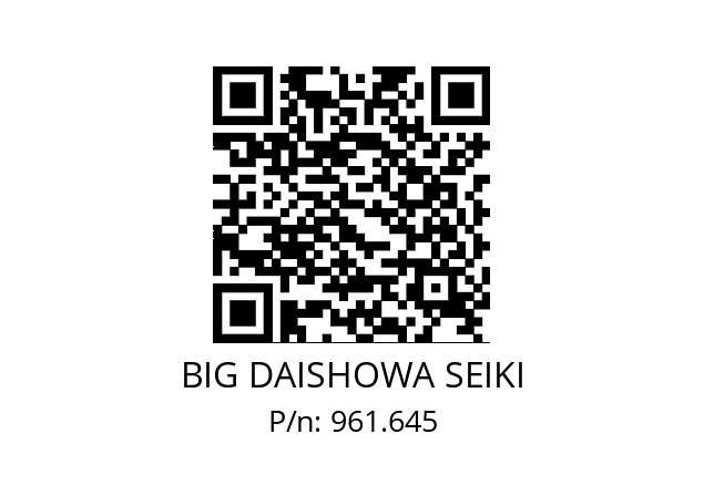  NBC20-5AA BIG DAISHOWA SEIKI 961.645