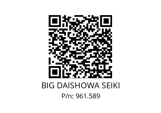  NBC13-11AA BIG DAISHOWA SEIKI 961.589