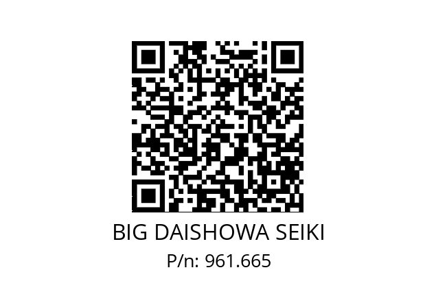  NBC20-15AA BIG DAISHOWA SEIKI 961.665