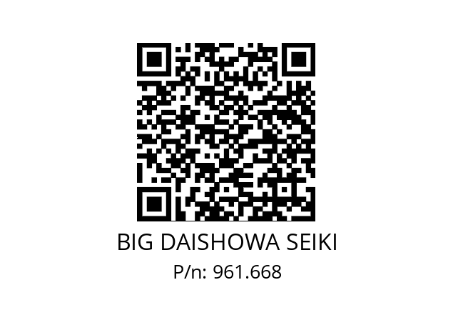  NBC20-16.5AA BIG DAISHOWA SEIKI 961.668