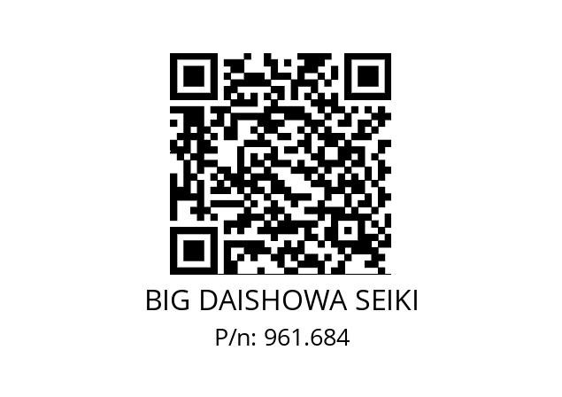  NBA13-M10 BIG DAISHOWA SEIKI 961.684