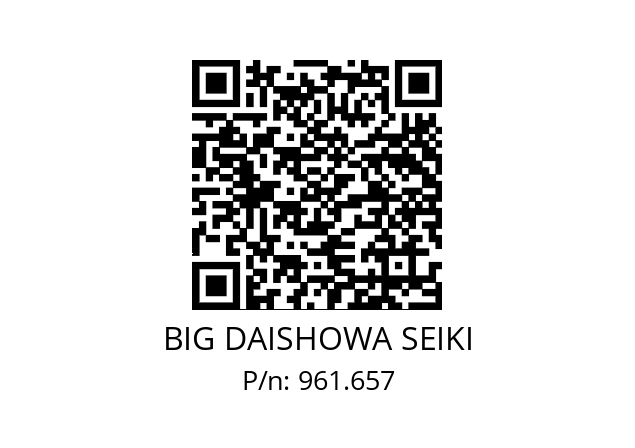  NBC20-11AA BIG DAISHOWA SEIKI 961.657