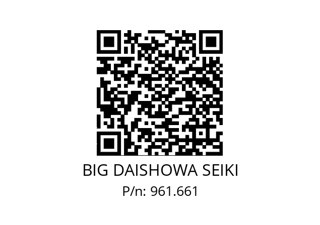  NBC20-13AA BIG DAISHOWA SEIKI 961.661