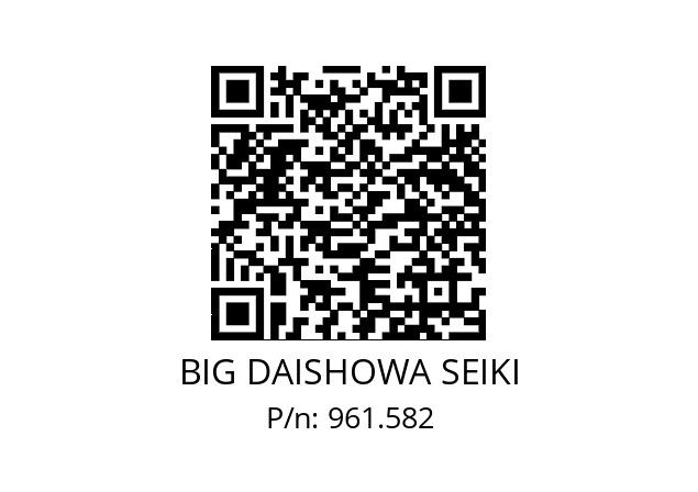  NBC13-7.5AA BIG DAISHOWA SEIKI 961.582