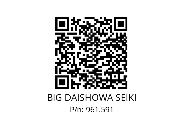  NBC13-12AA BIG DAISHOWA SEIKI 961.591