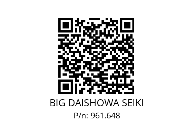  NBC20-6.5AA BIG DAISHOWA SEIKI 961.648