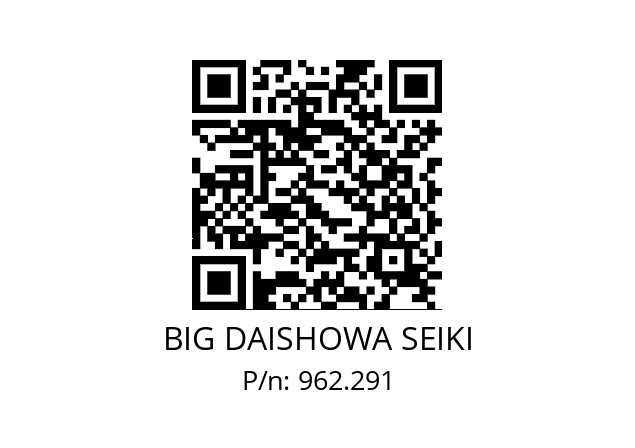  FK58-62 BIG DAISHOWA SEIKI 962.291