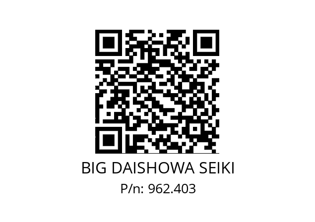  OCA20-10 BIG DAISHOWA SEIKI 962.403