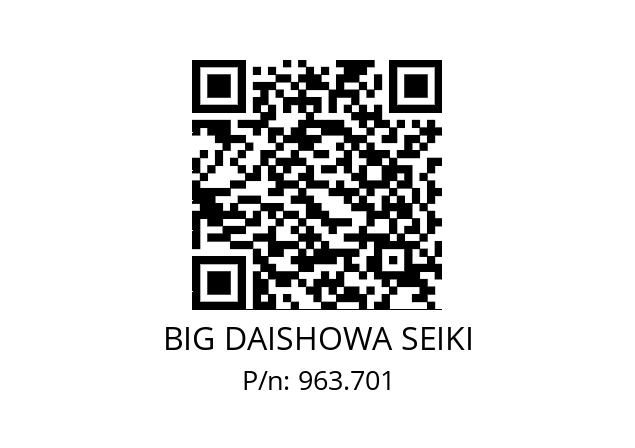  MGN6TS BIG DAISHOWA SEIKI 963.701